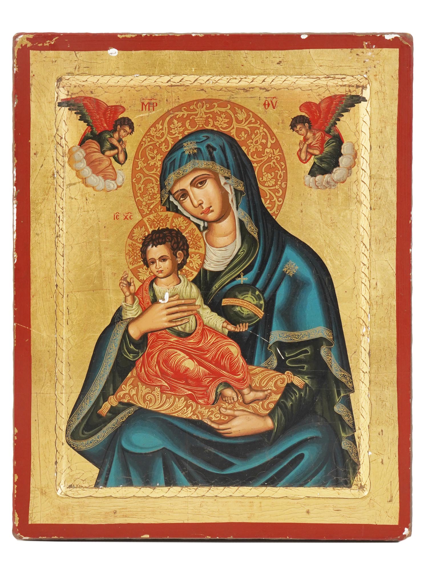 RUSSIAN ORTODOX ICON MOTHER OF GOD OF KERKYRA PIC-0